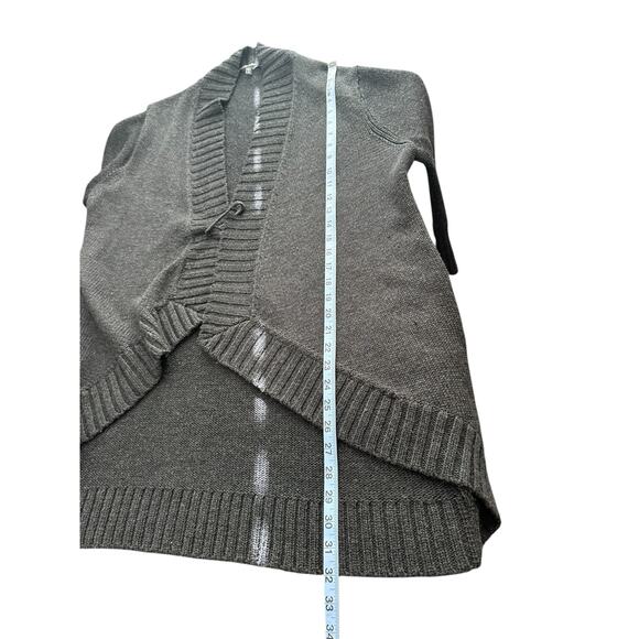 Eileen Fisher Cardigan Black Wool Soft Cozy Cable Knit Oversized Relaxed Size XL - Picture 11 of 11